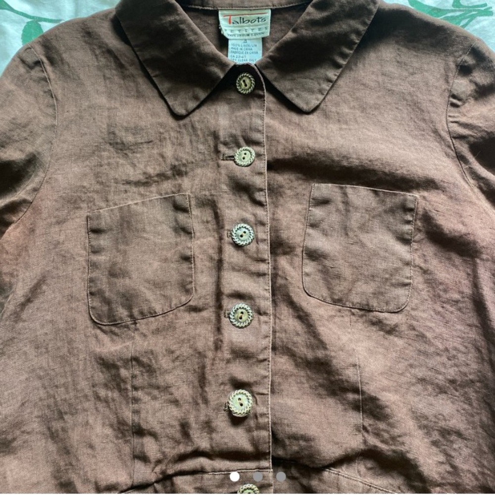 Vintage Talbots Shirt with Puffed Sleeves